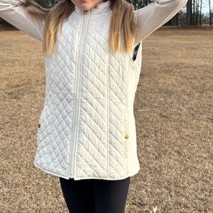Kim Rogers Women’s Quilted White Vest